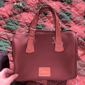 Dooney red florentine leather satchel brand new